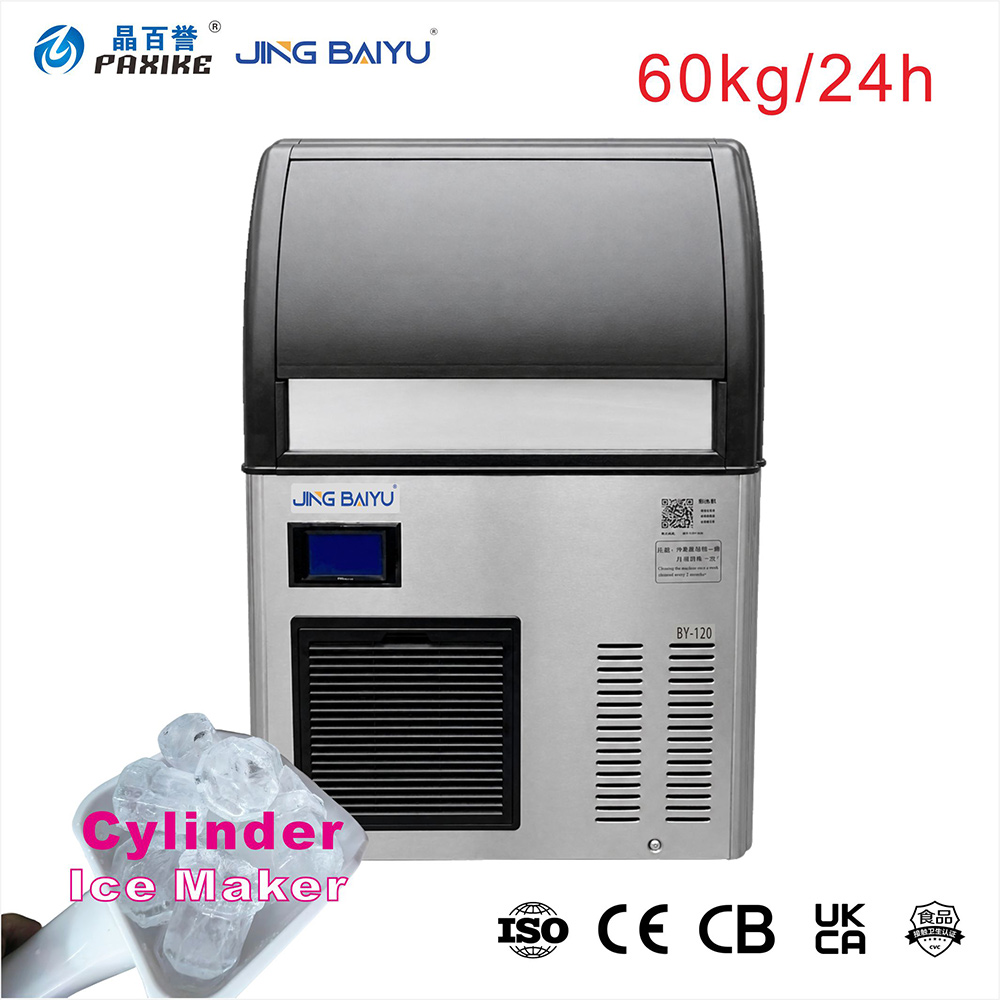 Commercial Kitchen And Bar - Zylindrische Eismaschine 60kg Luftgekühlt R404a Kristallklar