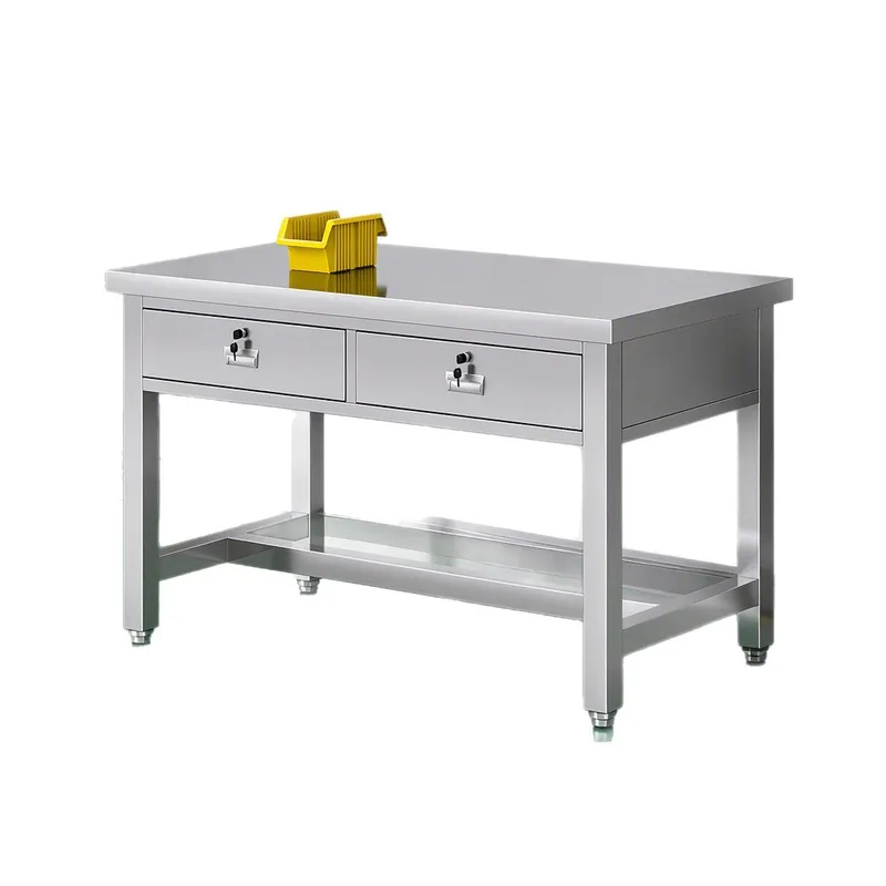 Commercial Kitchen Worktops - 304 Edelstahl-Arbeitstisch mit flacher Oberfläche und