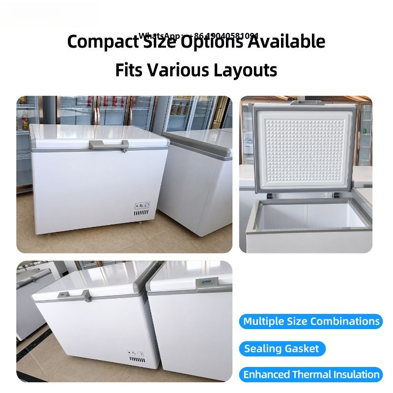 Commercial Chest Freezer - 395L Großhandel Kommerzieller Horizontaler Tiefkühlschrank mit